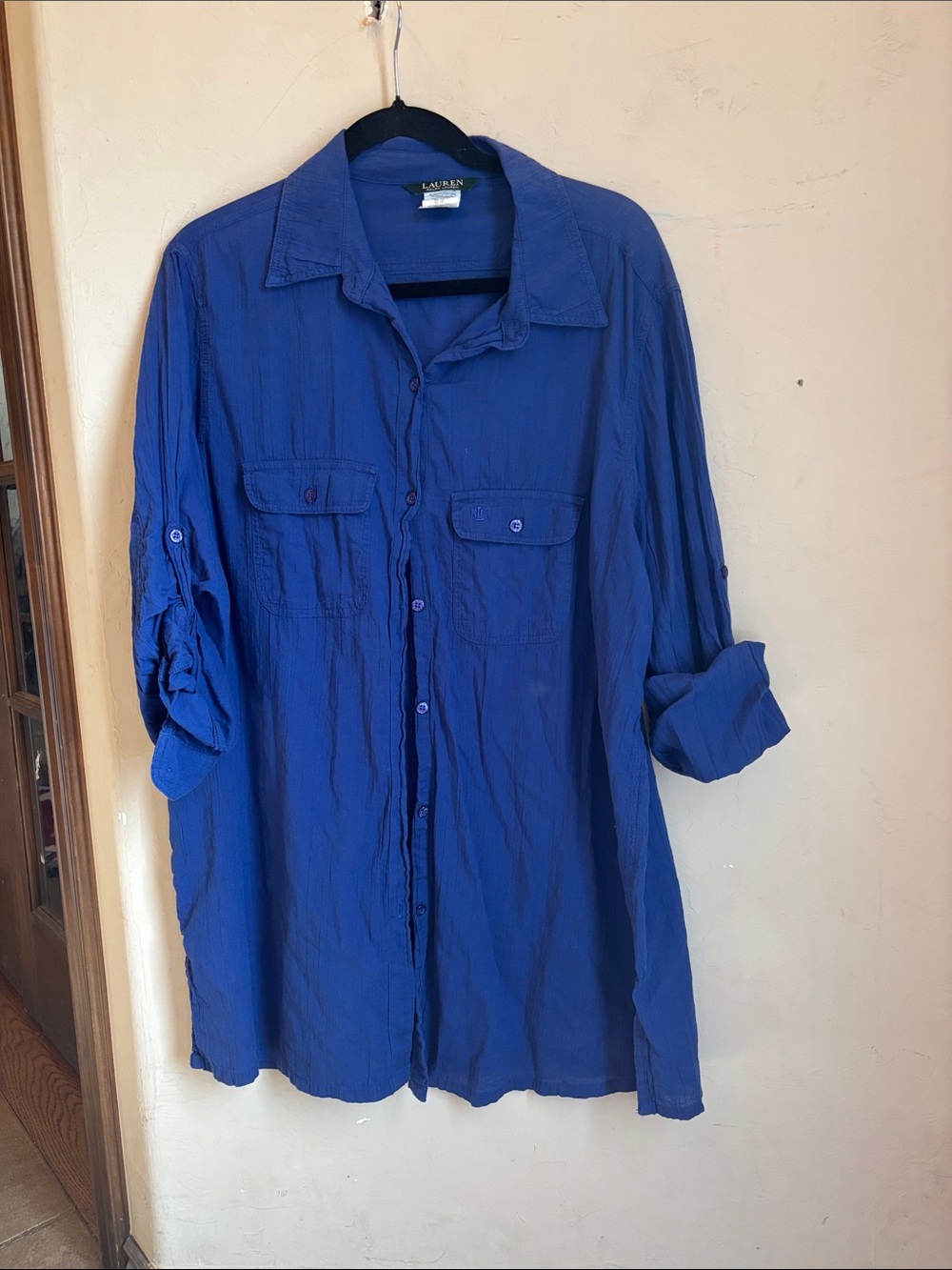 Lauren Ralph Lauren button down top! XL